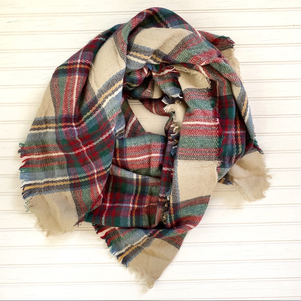 Zara Tartan Blanket Scarf
